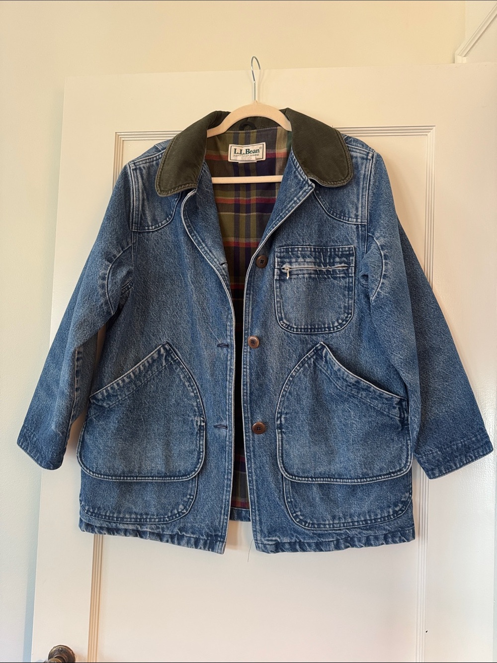 Vintage L.L. Bean Denim Chore Coat / Barn Jacket